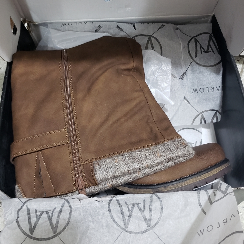 Brown Harlow Heather Fall Boots. Nwt - Picture 6 of 9